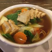 noodle soup at Sunflower Thai Vegetarian Restaurant in Auckland