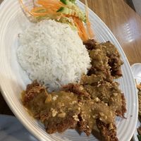 Fried satay “chicken"  at Sunflower Thai Vegetarian Restaurant in Auckland