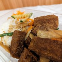 Ka prow tofu at Sunflower Thai Vegetarian Restaurant in Auckland