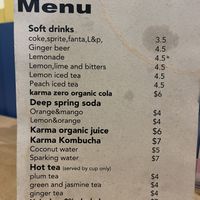 Drinks menu #Veganuary at Sunflower Thai Vegetarian Restaurant in Auckland