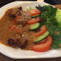 peanut chicken at Sunflower Thai Vegetarian Restaurant in Auckland