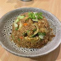 Fried rice with vegan chicken  at Sunflower Thai Vegetarian Restaurant in Auckland