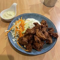 Fried vegan chicken   at Sunflower Thai Vegetarian Restaurant in Auckland