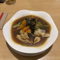 dumpling soup  at Sunflower Thai Vegetarian Restaurant in Auckland