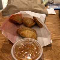 Take away some curry puff for breakfast tomorrow  at Sunflower Thai Vegetarian Restaurant in Auckland