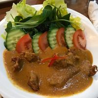 'chicken' in peanut sauce  at Sunflower Thai Vegetarian Restaurant in Auckland