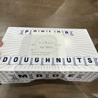 Raspberry pistachio and pb cup vegan donuts   at Parlor Doughnuts in Columbus