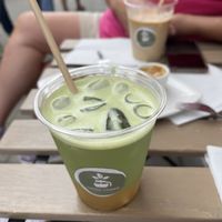 Came back for an iced jasmine and peach ice tea and banana bread, very good🙌  at COFFEE GARDEN in Krakow