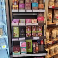 Big variety 9f chocolates at RawFoodShop in Malmo