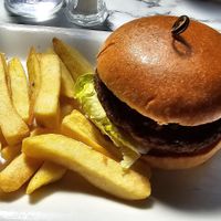 Vegan burger and chips £14! at Brabazon - National Motor Museum Beaulieu in Brockenhurst