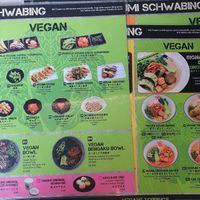 Almost half the menu is vegan at Takumi Schwabing in Munich