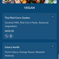 Vegan menu  at 1700 Babadağ Cafe in Fethiye