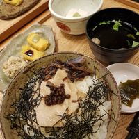 Yuba sansai dish made with konbudashi at San Bou in Koya