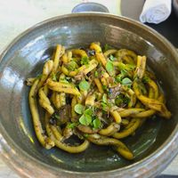 Home made mushroom pasta. at Grampsas Winery & Restaurant in Planos