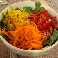 side salad mist at Costabella in Selva Di Val Gardena