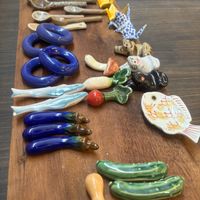 Chopstick rests at Uncle Ree Farm - ฟาร์มลุงรีย์  in Bangkok