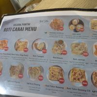 Menu at Selera Pantai in Langkawi