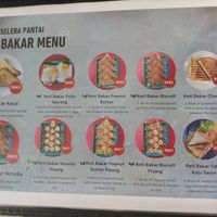 Menu at Selera Pantai in Langkawi