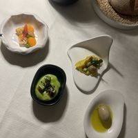 Amuse bouche  at Ristoranre da Musciora Danilo Delrio in Alghero