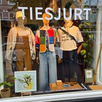 Front window at TIESJURT in Haarlem