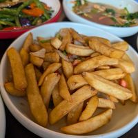 Salt and pepper chips at Sichuan House in Edinburgh