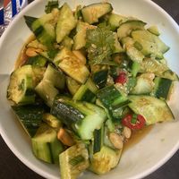 Cucumber saladd  at Sichuan House in Edinburgh