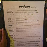 Menu at Erie St GastroPub in Windsor