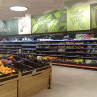 Produce aisle at Ram's Supermarket and Cash & Carry in St Georges