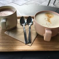 Hot chocolate and dirty chai   at Fjåk X Kode Museum in Bergen