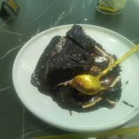 Chocolate cake at Indulgence in Maidstone