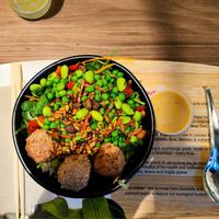 Salad with veggie balls at Itsu - Opéra in Paris