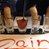 Spring rolls at Rain Thai and Sushi Bar in Atlanta