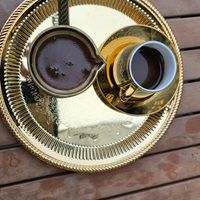 Syrian coffee at Novaria Coffee Co in Pittsburgh