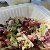 Tlayuda with jackfruit   at Fancy Plants - Food Truck in Ellsworth