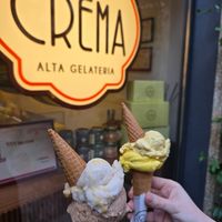 the left one is with vegan flavours at Crema Alta Gelateria - Via Fiori Chiari in Milan
