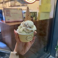 pear chocolate - pistachio   at Crema Alta Gelateria - Via Fiori Chiari in Milan
