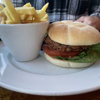 Crispy Jackfruit Burger & Fries  at The Ferry  in Wallasey