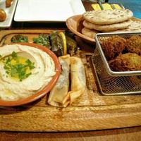 falafel plate for two including also a yummy tabuleh salad at Umi Falafel - Dame St in Dublin