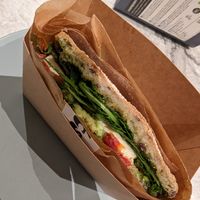 Sir Pesto sandwich at Plants By Us in Helsinki