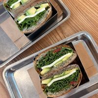 Pesto broodje at Plants By Us in Helsinki