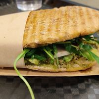 Sir pesto with cashew "cheese" at Plants By Us in Helsinki