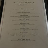 Vegan menu  at FRANKLIN in Lima