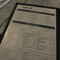 Drink selectionn  at FRANKLIN in Lima