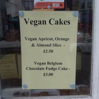 Cake options at Model Bakery in Blaenau Ffestiniog