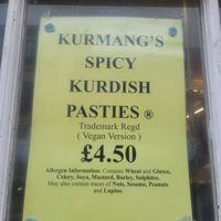 Kurmang's Spicy Kurdish Pasties Vegan Version at Model Bakery in Blaenau Ffestiniog