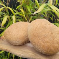 Wholemeal Baps x2 at Model Bakery in Blaenau Ffestiniog