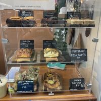 Some of the options at the counterr  at Barleys - Trinity Market in Hull