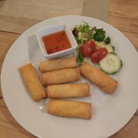 Spring rolls at Bamboo in Hrensko