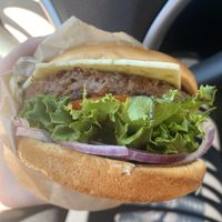 Plantville Cheezeburger  at Burgerville in Portland