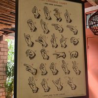 The restaurant is staffed by disabled people, primarily from the Deaf community, and there are cool guides on the walls at Mister Saigon in Dumaguete